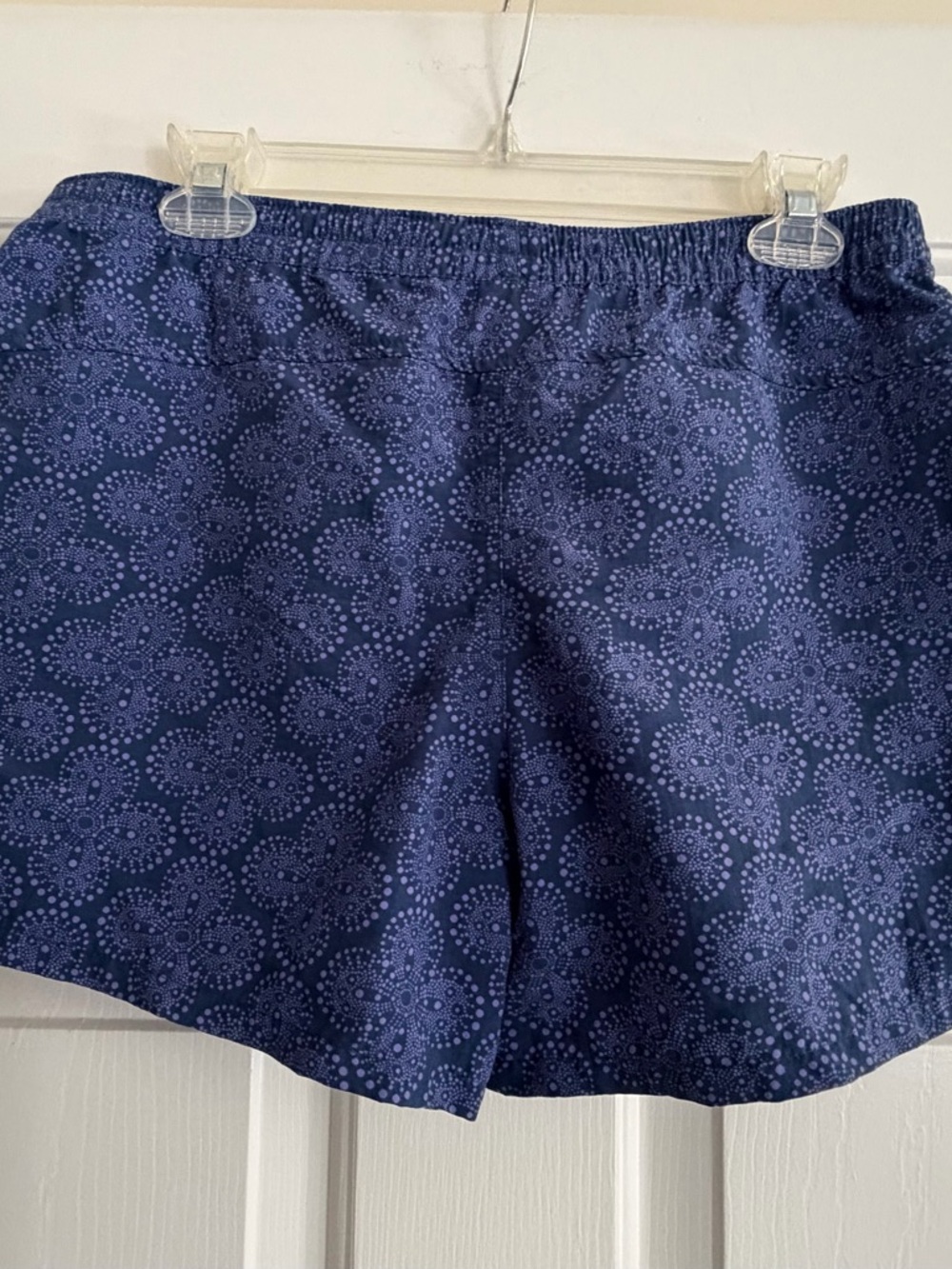 Patagonia Women's Navy Floral-Dot Elastic-Waist Athletic Shorts Premium quality - Picture 4 of 9